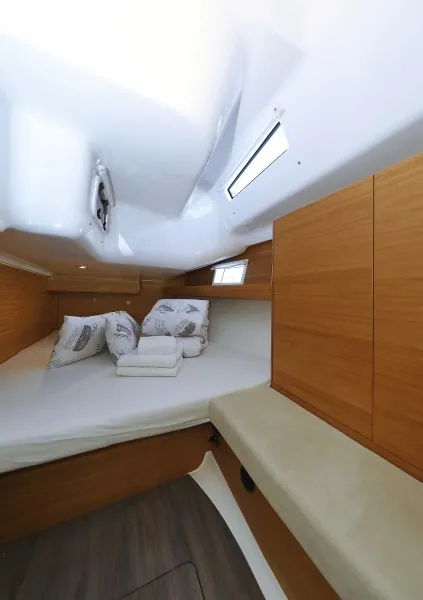 Cabin on Ianira, a Elan Impression 45.1 sailboat at Biograd na Moru, Croatia