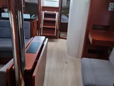Salon of Mystique, a Hanse 418 sailboat at Municipal Unit of Ellomenos, Greece