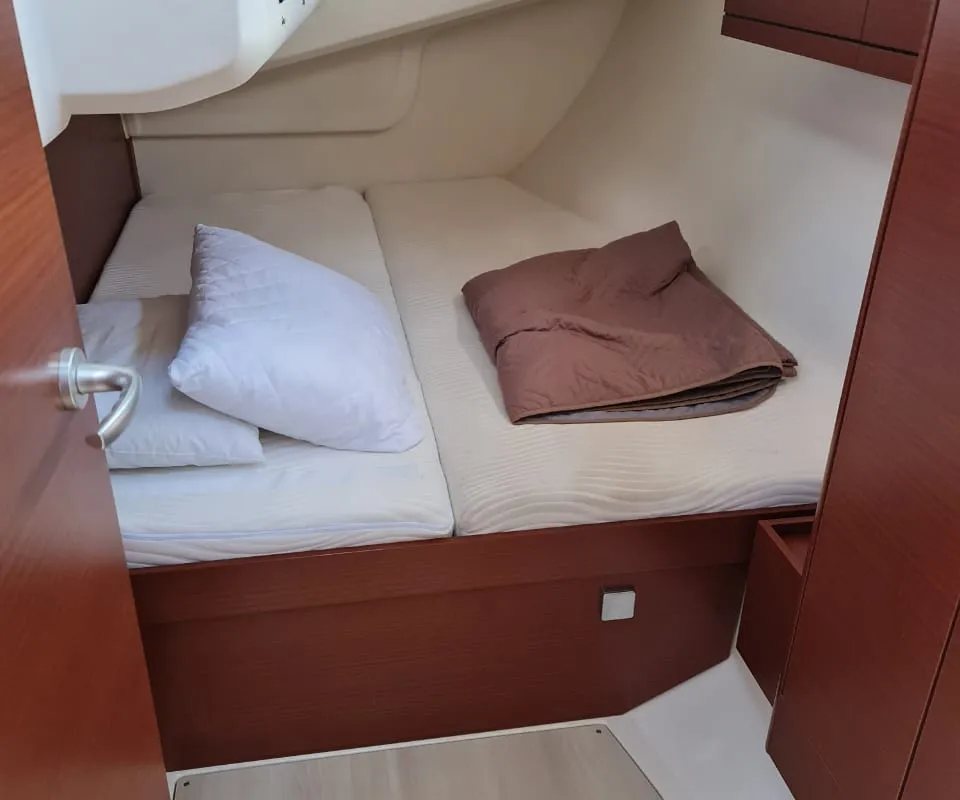 Cabin on Mystique, a Hanse 418 sailboat at Municipal Unit of Ellomenos, Greece