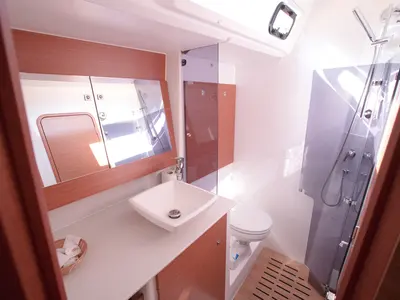 Galley of Tefnut, a Dufour Exclusive 56 sailboat at Primošten, Croatia
