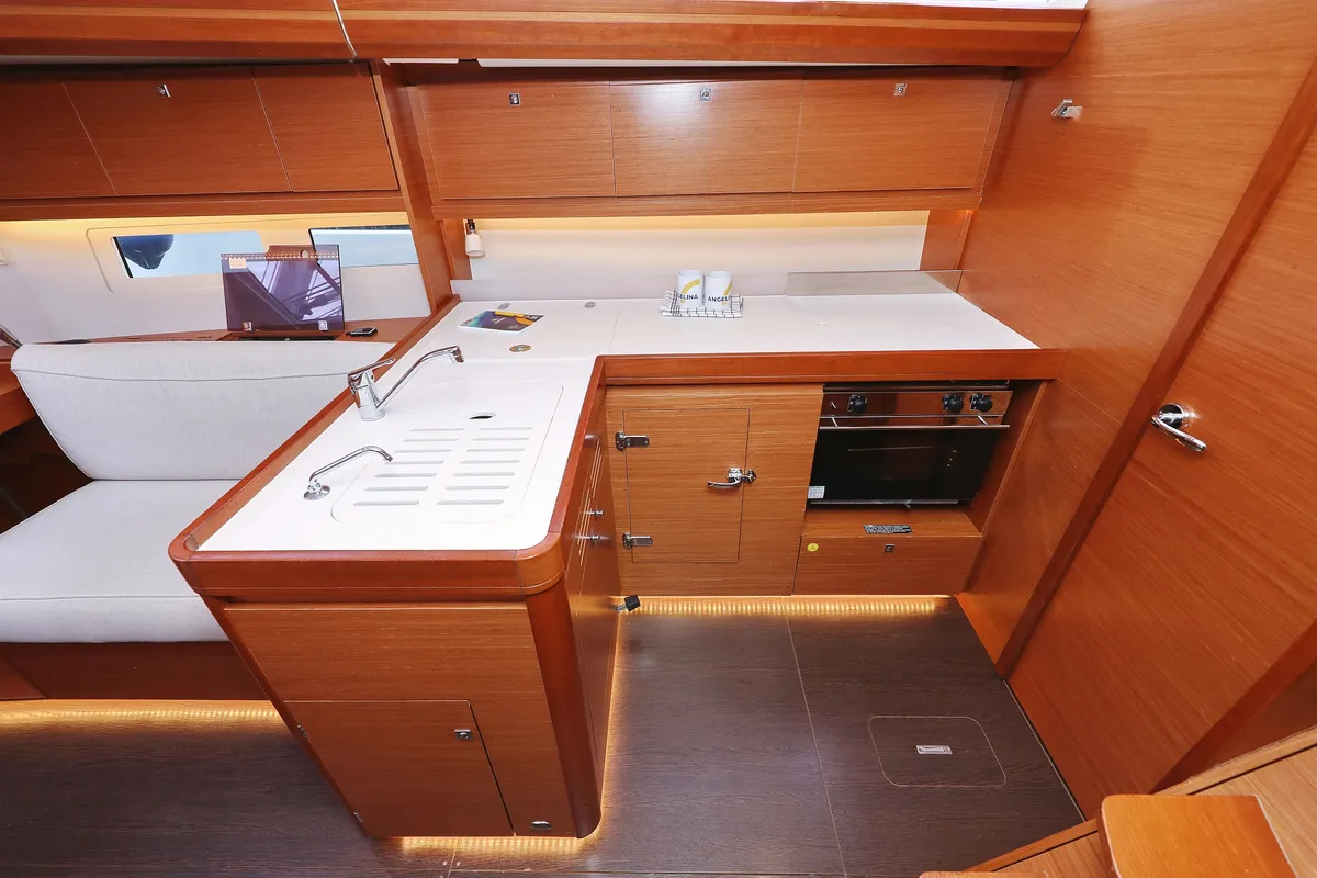 Galley of Neptune, a Dufour 412 GL sailboat at Grad Biograd na Moru, Croatia