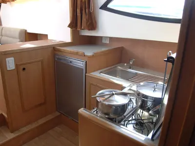 Galley of Houseboat Holidays Italia S.R.L. Minuetto 6, a motor yacht at Casier, Italy