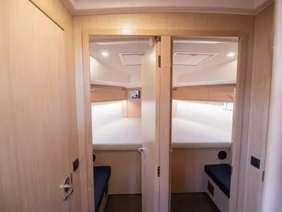Cabin on Blue-D, a Bavaria Cruiser 46 sailboat at Volos Municipality, Greece