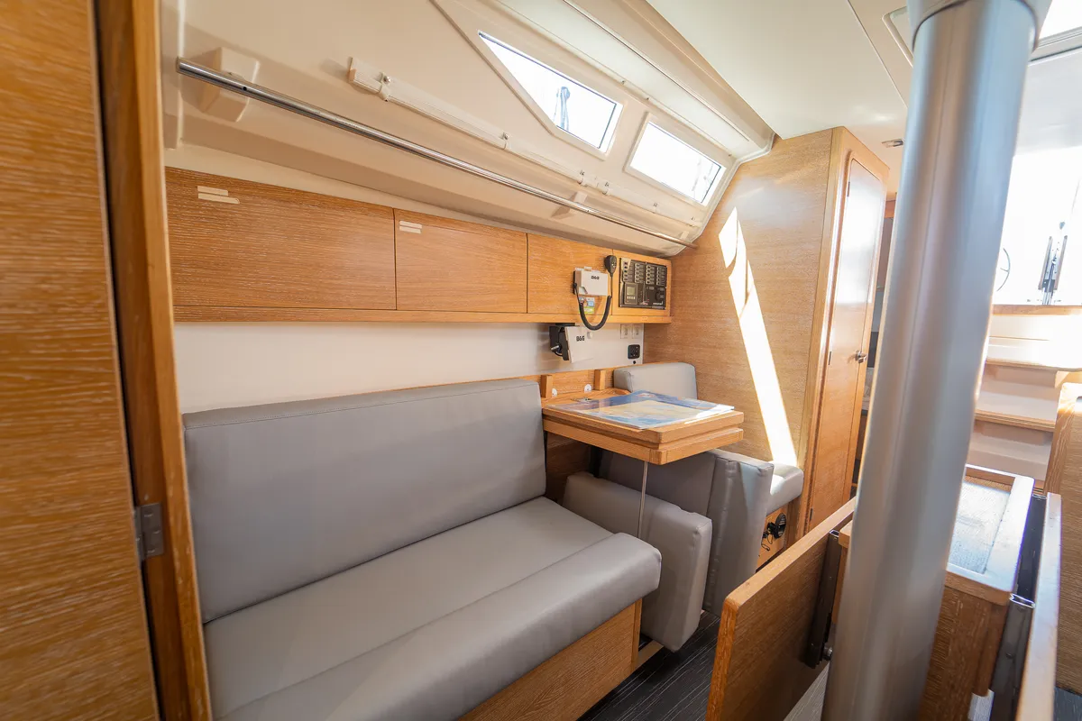 Navis Celere, a AD Boats Salona 380 sailboat at Grad Kaštela, Croatia