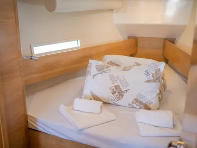 Navis Celere, a AD Boats Salona 380 sailboat at Grad Kaštela, Croatia