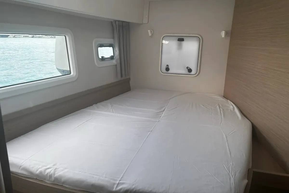 Cabin on Marebella (Pax 12), a Lagoon 42 catamaran at Municipal Unit of Lefkada, Greece