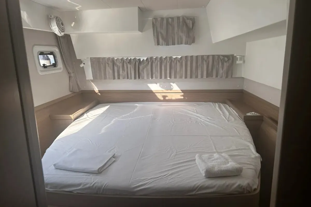 Cabin on Marebella (Pax 12), a Lagoon 42 catamaran at Municipal Unit of Lefkada, Greece