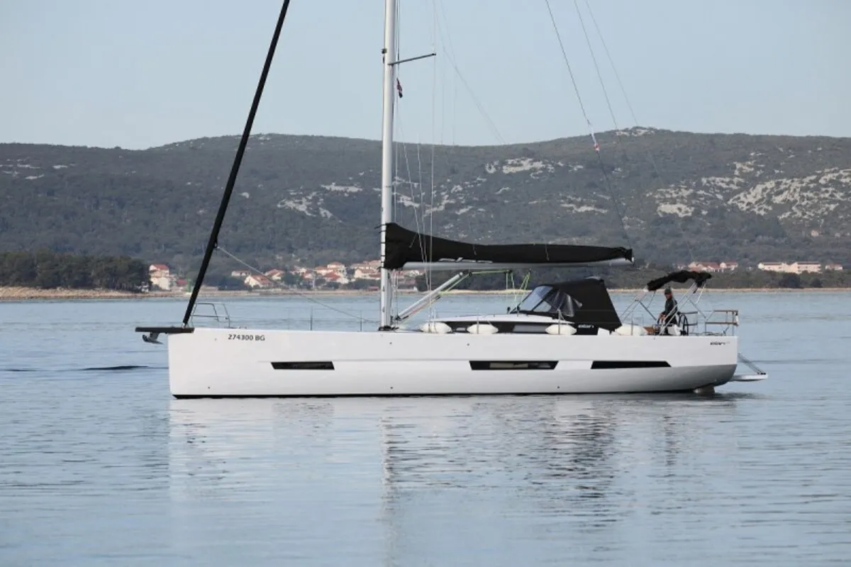 Exterior view of Revolution, a Elan GT6 sailboat at Grad Biograd na Moru, Croatia