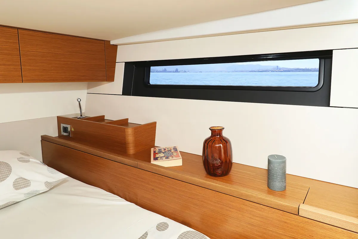 Cabin on Volare, a Hanse 590 sailboat at Grad Kaštela, Croatia