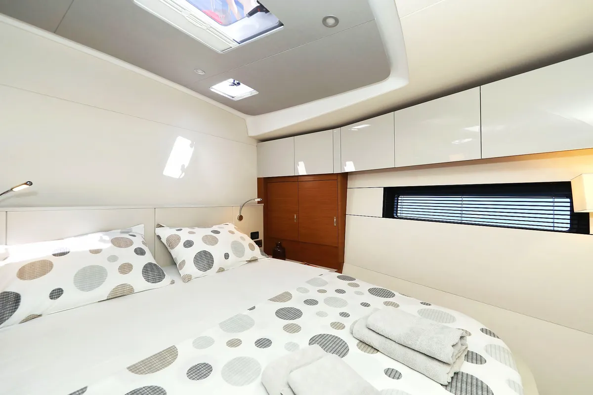 Cabin on Volare, a Hanse 590 sailboat at Grad Kaštela, Croatia