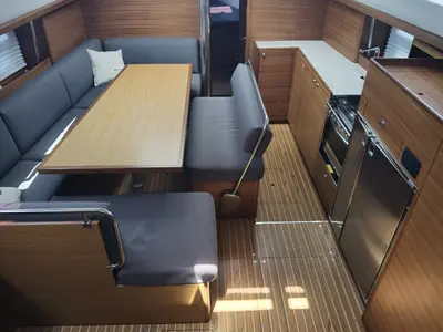 Salon of Simply The Best, a Elan Impression 45.1 sailboat at Punat, Croatia
