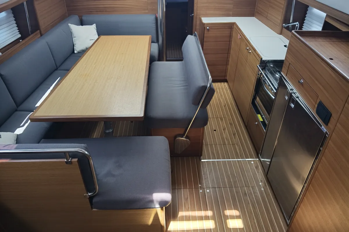 Salon of Simply The Best, a Elan Impression 45.1 sailboat at Punat, Croatia
