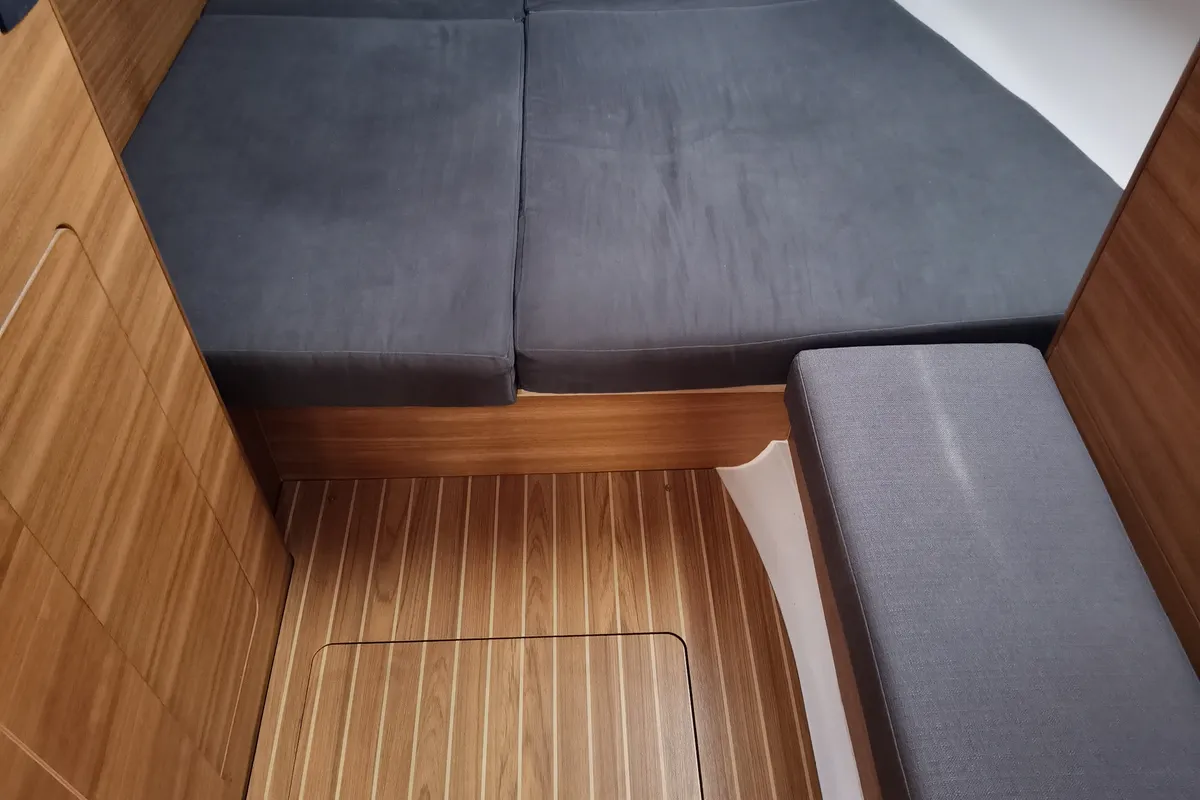 Cabin on Simply The Best, a Elan Impression 45.1 sailboat at Punat, Croatia