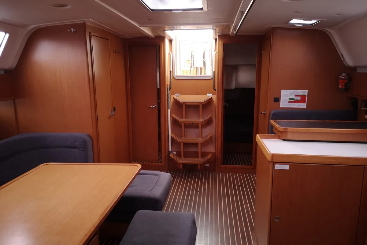 Salon of Lippi, a Bavaria 51 Cruiser sailboat at Gdańsk, Poland