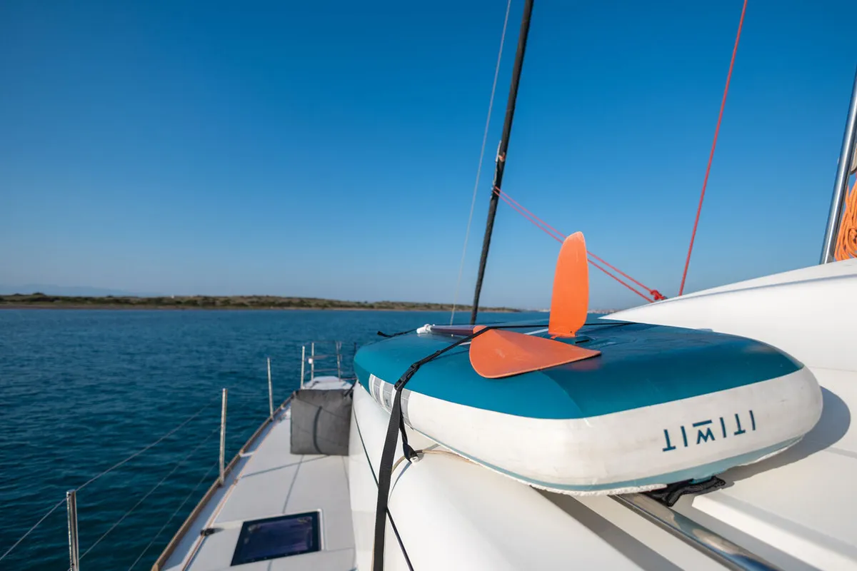 Royal Hearts, a Lagoon 52 catamaran at Athens, Greece