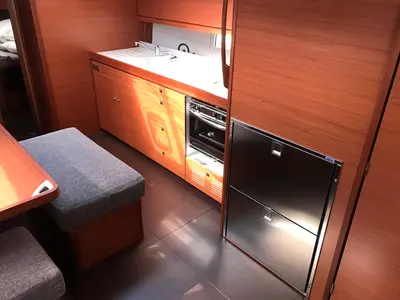 Galley of Ane, a Dufour 460 GL sailboat at Punat, Croatia