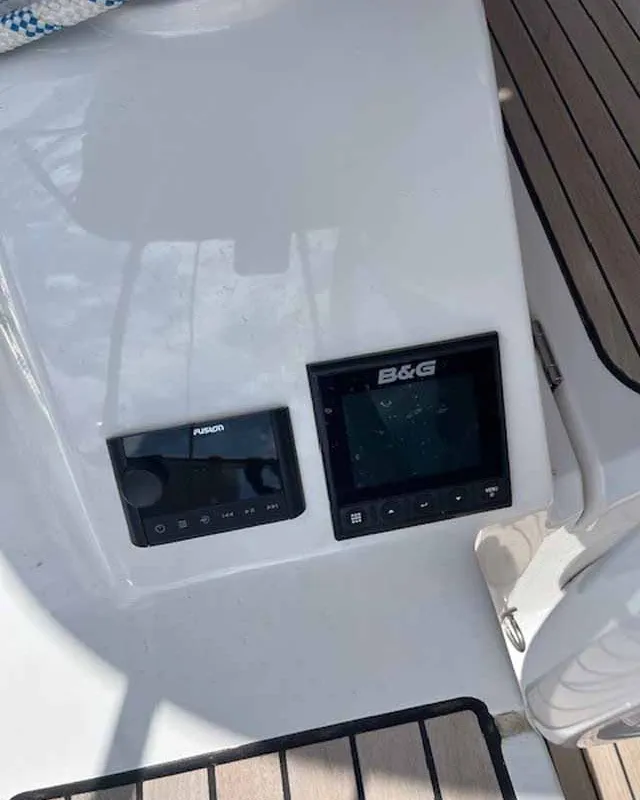 Amarone, a Bavaria Cruiser 46 sailboat at Portoferraio, Italy