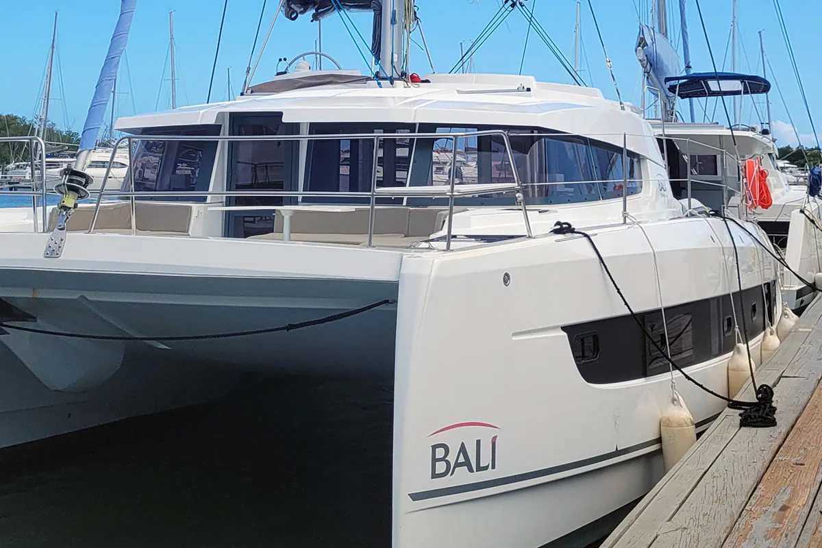 Le 113_X, a Bali 4.2 catamaran at Road Town, British Virgin Islands