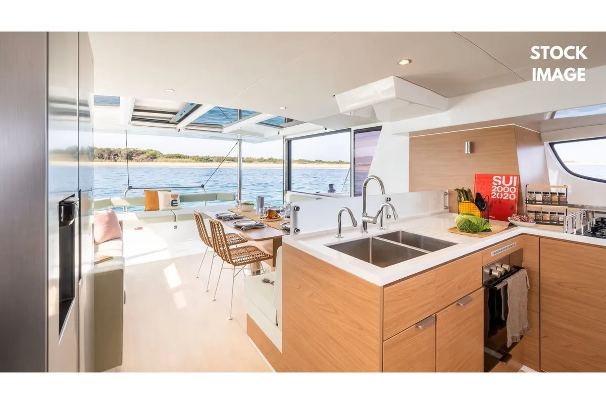 Galley of Zen - A/C, Generator, Water maker, a Bali 4.6 catamaran at Cannigione, Italy