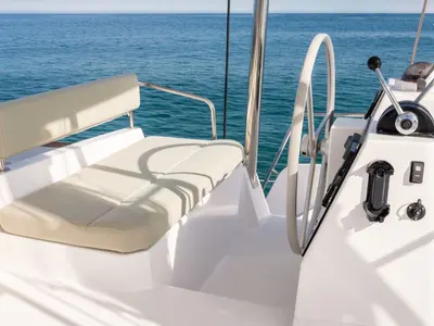 Cockpit of Zen - A/C, Generator, Water maker, a Bali 4.6 catamaran at Cannigione, Italy