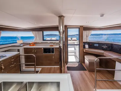 Galley of Zen - A/C, Generator, Water maker, a Bali 4.6 catamaran at Cannigione, Italy