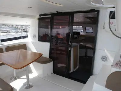 Cabin on Argos, a Fountaine Pajot Lipari 41 catamaran at Punat, Croatia