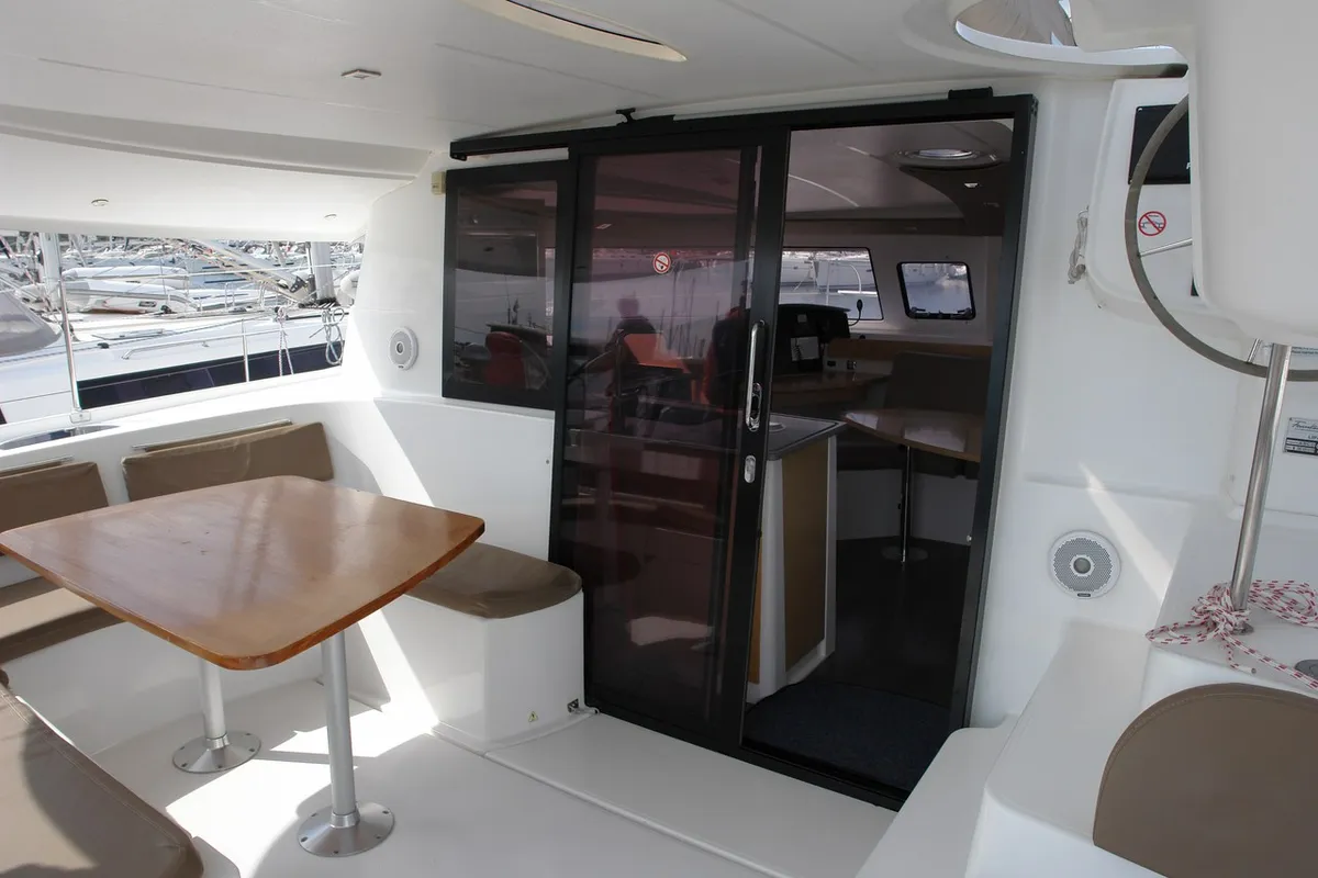 Cabin on Argos, a Fountaine Pajot Lipari 41 catamaran at Punat, Croatia