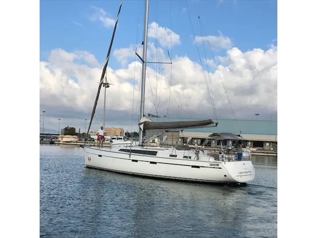 Cabin on Pan di Zucchero, a Bavaria Cruiser 51 sailboat at Alghero, Italy