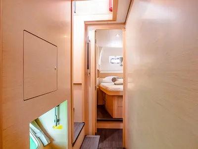 Cabin on Christina, a Lagoon 400 S2 catamaran at Athens, Greece