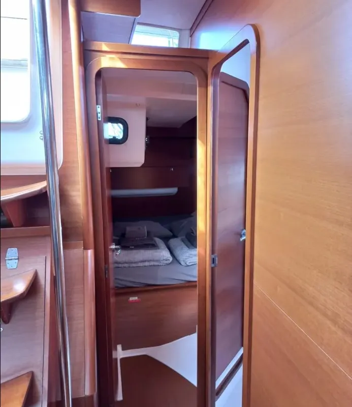 Cabin on Maestro, a Dufour 500 GL sailboat at Fethiye, Turkey