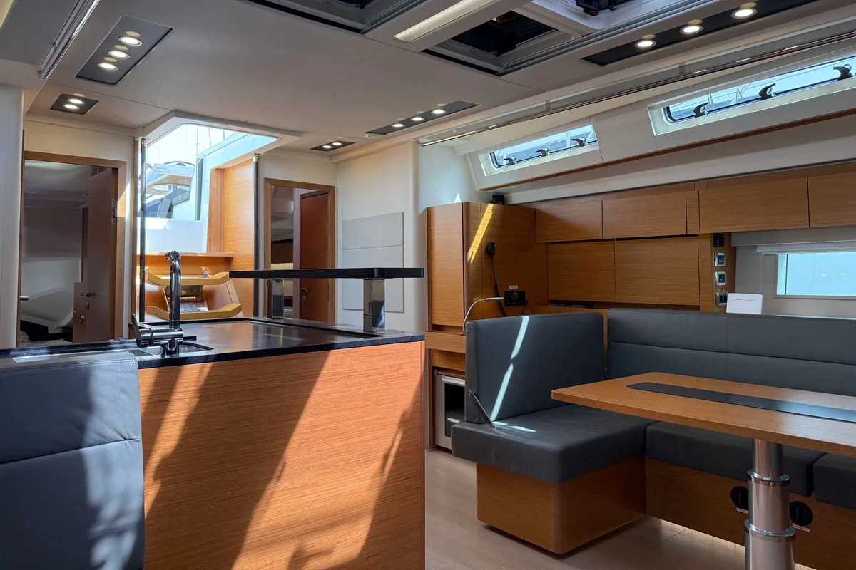 Salon of Joanna, a Hanse 588 sailboat at Grad Biograd na Moru, Croatia
