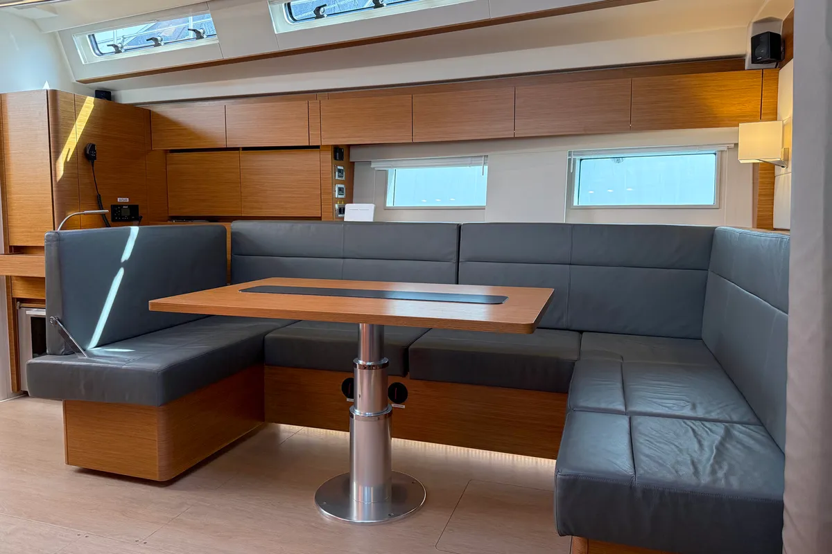 Salon of Joanna, a Hanse 588 sailboat at Grad Biograd na Moru, Croatia