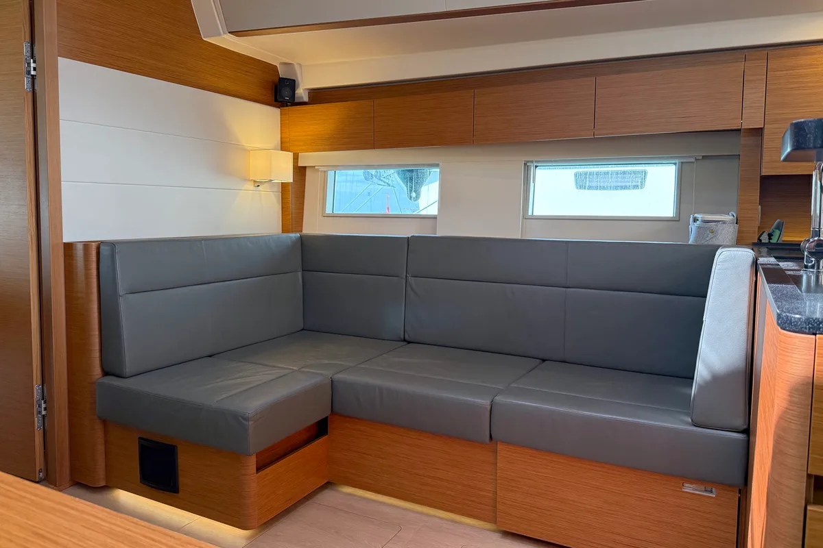 Salon of Joanna, a Hanse 588 sailboat at Grad Biograd na Moru, Croatia