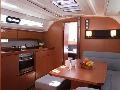 Galley of Arwen, a Bavaria Cruiser 41 sailboat at Fethiye, Turkey