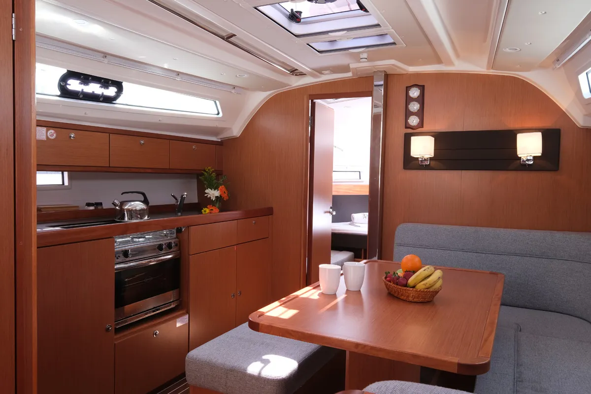 Galley of Arwen, a Bavaria Cruiser 41 sailboat at Fethiye, Turkey