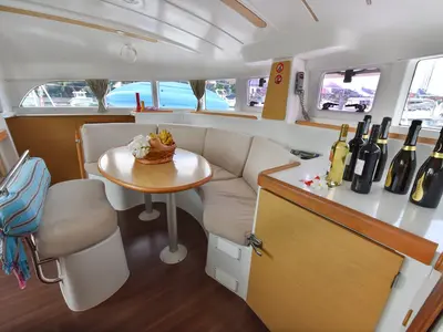 Salon of Magikal, a Lagoon 380 catamaran at Baan Salak Phet, Thailand