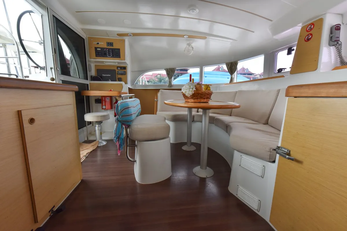 Salon of Magikal, a Lagoon 380 catamaran at Baan Salak Phet, Thailand