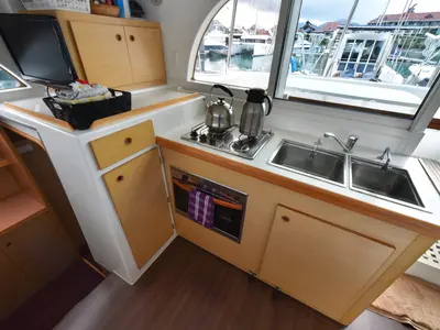 Galley of Magikal, a Lagoon 380 catamaran at Baan Salak Phet, Thailand