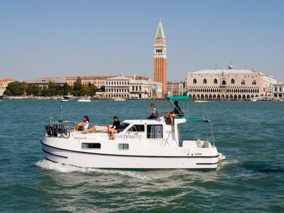 New Con Fly NCF First, a motorboat at Chioggia, Italy