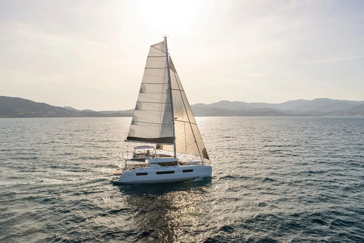 Princess Hana, a Lagoon 51 catamaran at Seget Donji, Croatia