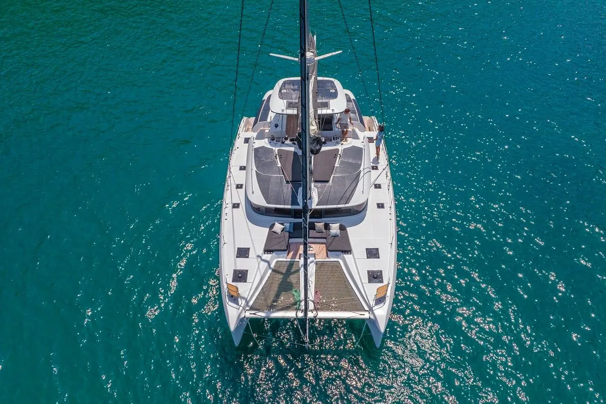 Princess Hana, a Lagoon 51 catamaran at Seget Donji, Croatia