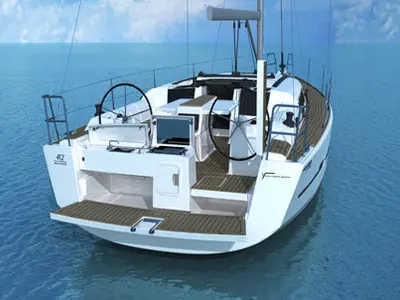 ASTRAGALE , a Dufour 412 GL sailboat at Gåshaga, Sweden