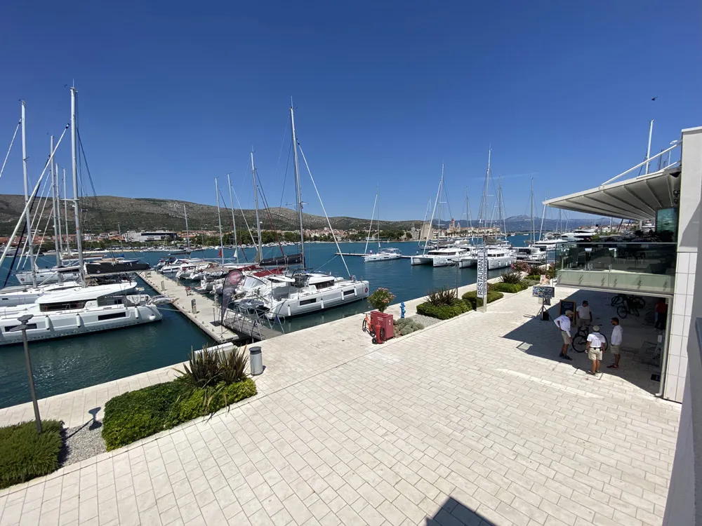 KRISTINA, a Grandezza 37 CA motorboat at Grad Trogir, Croatia