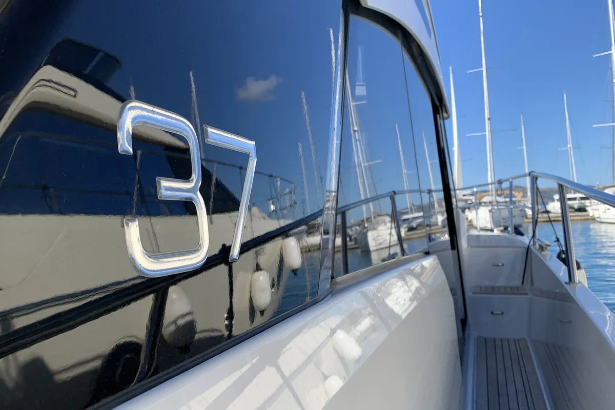 KRISTINA, a Grandezza 37 CA motorboat at Grad Trogir, Croatia