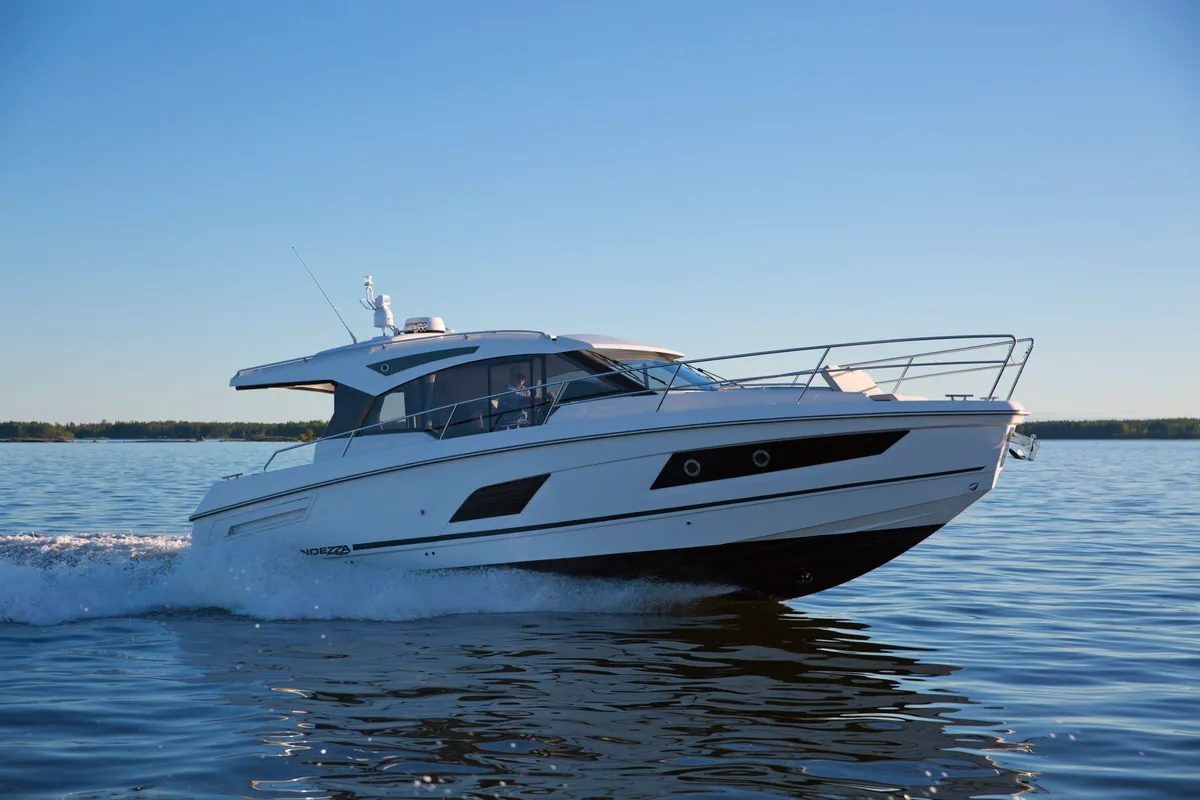 Exterior view of KRISTINA, a Grandezza 37 CA motorboat at Grad Trogir, Croatia