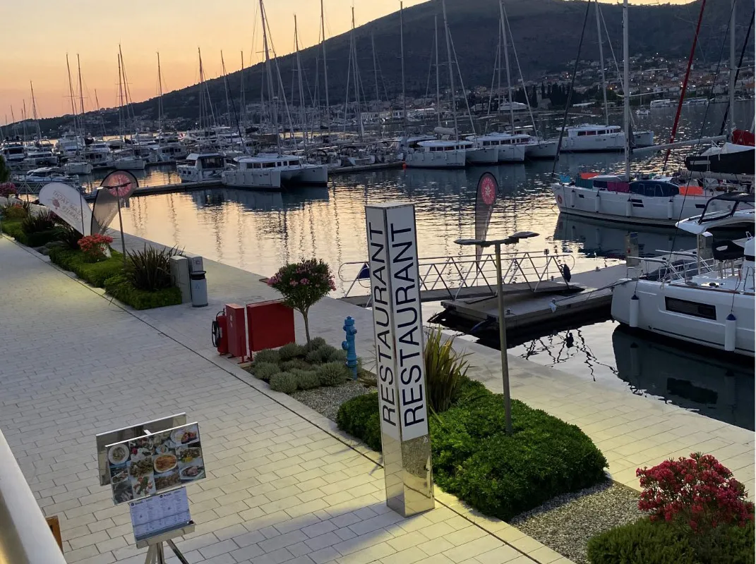 KRISTINA, a Grandezza 37 CA motorboat at Grad Trogir, Croatia