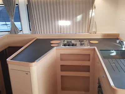Galley of Agia Irini, a Lagoon 42 catamaran at Municipal Unit of Rhodes, Greece