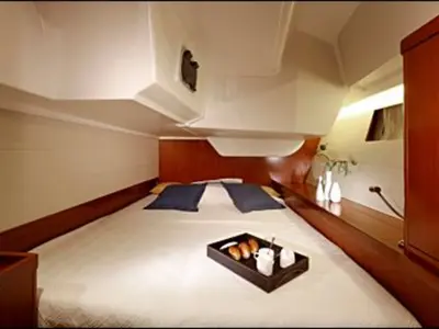 Cabin on Orion XII, a Beneteau Oceanis 48 sailboat at Volos, Greece