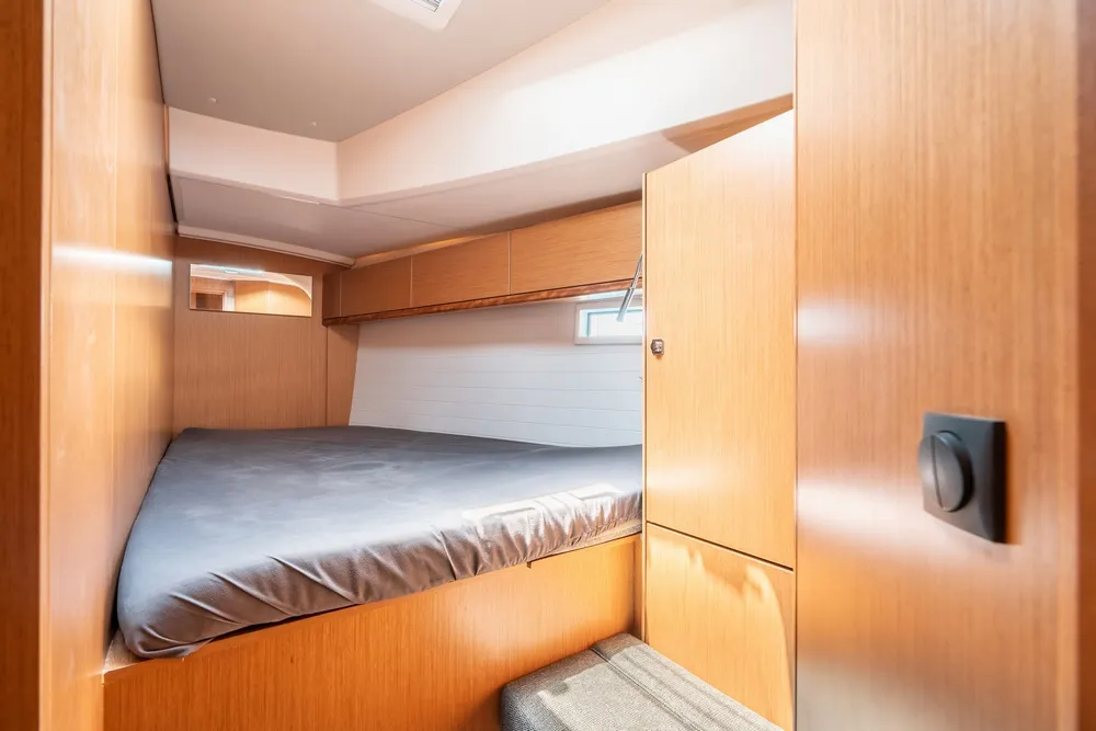 Cabin on Fedra, a Bavaria Cruiser 46 sailboat at Municipal Unit of Rhodes, Greece