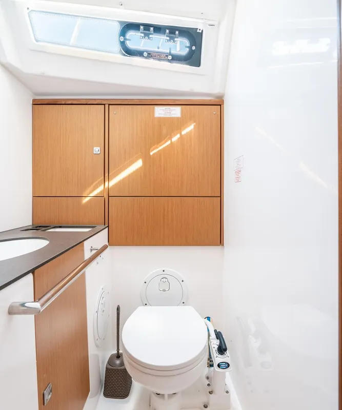 Salon of Fedra, a Bavaria Cruiser 46 sailboat at Municipal Unit of Rhodes, Greece